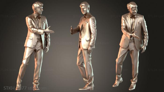 Figurines of people (John Native Duplicate 2, STKH_3877) 3D models for cnc