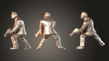 Figurines of people Karv Maga Agent Courageous 3d model