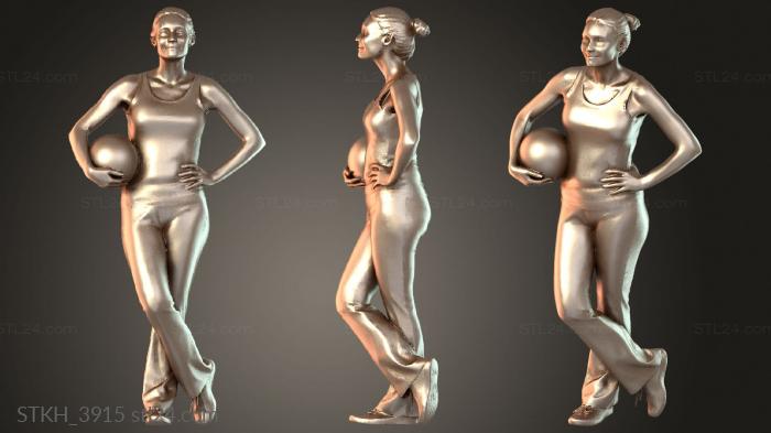 Figurines of people (Kim Native Joyful, STKH_3915) 3D models for cnc