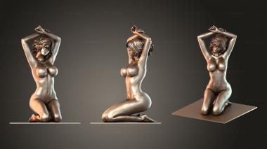 Figurines of people Kneeling Woman 3d model
