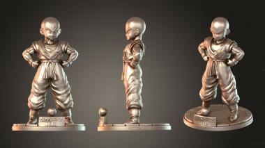 Figurines of people Krilin Dragon Ball Strong 3d model