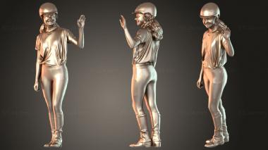 Figurines of people Lara 3d model