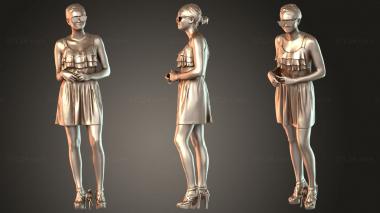 Figurines of people Laura Strong 3d model