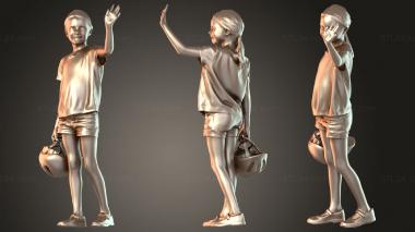 Figurines of people Lilly Duplicate 2 3d model