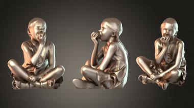 Figurines of people Lilly Native 3d model