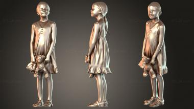 Figurines of people Lilly Optimistic 3d model