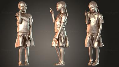 Figurines of people Lilly Quiet 3d model