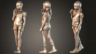 Figurines of people Lilly Strong 3d model