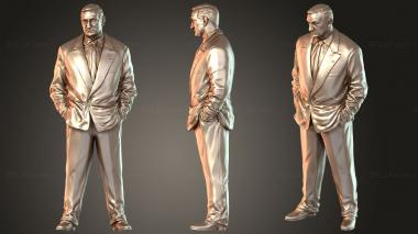Figurines of people Lino Ventura 3d model