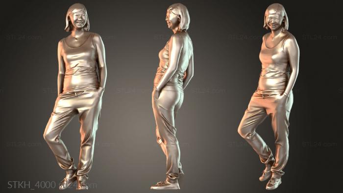 Figurines of people (Liu, STKH_4000) 3D models for cnc