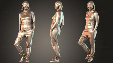 Figurines of people Liu 3d model