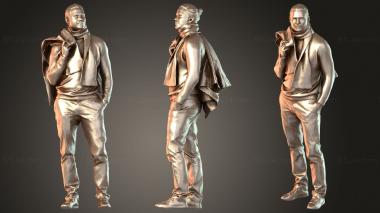 Figurines of people Marcel Native 3d model