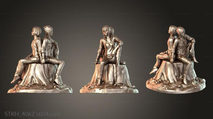 Figurines of people (Maxine and Chloe, STKH_4062) 3D models for cnc