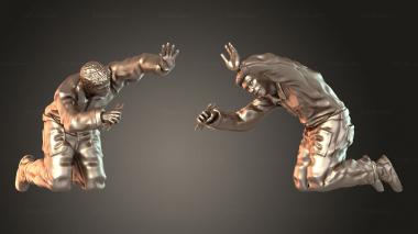 Figurines of people Mechanics 3d model