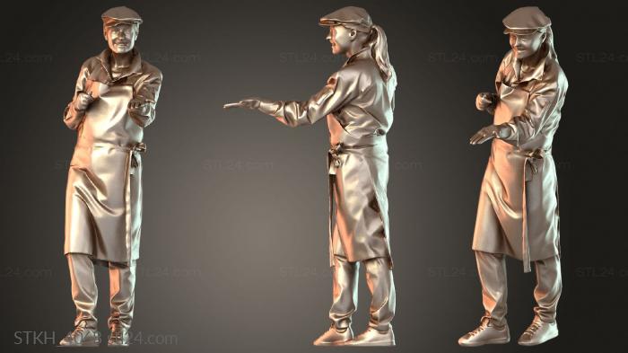 Figurines of people (Mia, STKH_4068) 3D models for cnc