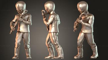 Figurines of people Modal Node 3d model