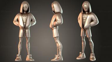 Figurines of people Morales Reparada 3d model