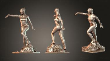 Figurines of people Mortal Kombat Sonya Blade Ponytail 3d model