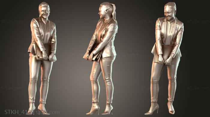Figurines of people (Nelly Strong, STKH_4139) 3D models for cnc