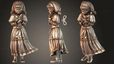 Figurines of people Nerikson Little Robot Girl 3d model