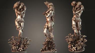 Figurines of people Omancer Dryad Eloven The White Lily 3d model
