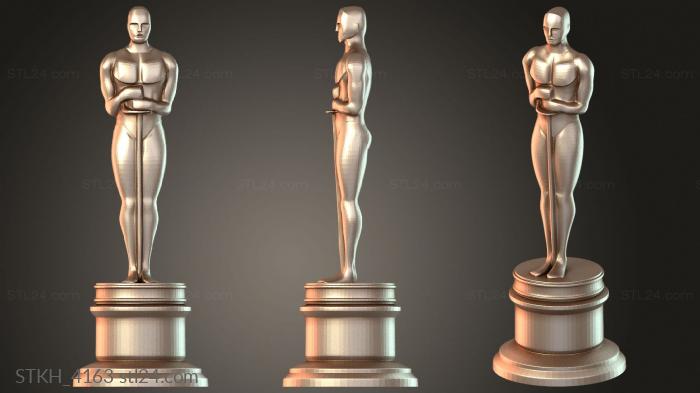 Figurines of people (Oscar Award, STKH_4163) 3D models for cnc