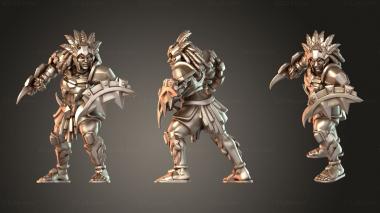 Figurines of people Panther Blocker 3d model