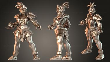 Figurines of people Panther Line Duplicate 3 3d model