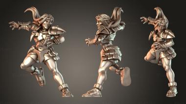 Figurines of people Panther Line Duplicate 4 3d model