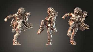 Figurines of people Panther Thrower Nimble 3d model