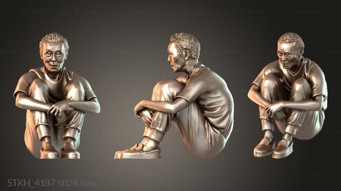 Figurines of people (Player Oh Il Nam, STKH_4187) 3D models for cnc