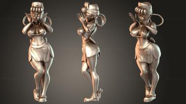Figurines of people Poki Grills Joyful Half 3d model
