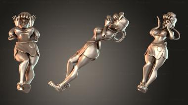 Figurines of people Poki Grills Joyful Quick 3d model