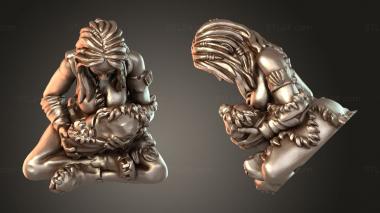 Figurines of people Ram Kick – Village Woman Feeding 3d model