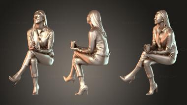 Figurines of people Ramona Native Duplicate 3 3d model