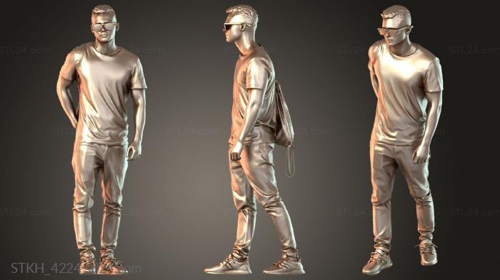 Figurines of people (Rick, STKH_4224) 3D models for cnc