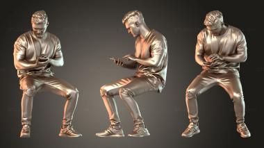Figurines of people Rick Duplicate 3d model