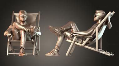 Figurines of people Rick Energetic 3d model