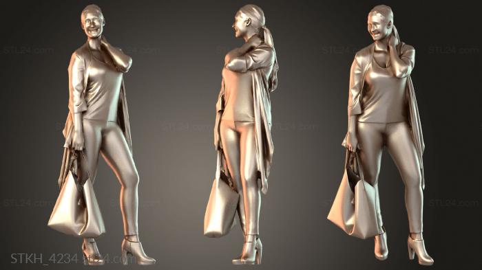 Figurines of people (Rocío, STKH_4234) 3D models for cnc