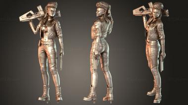Figurines of people Rogue Amendiares Bust Stand 3d model