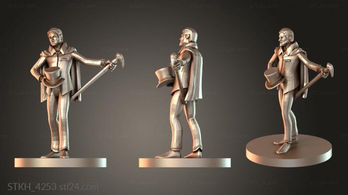 Figurines of people (Rogues Human Charlatan, STKH_4253) 3D models for cnc