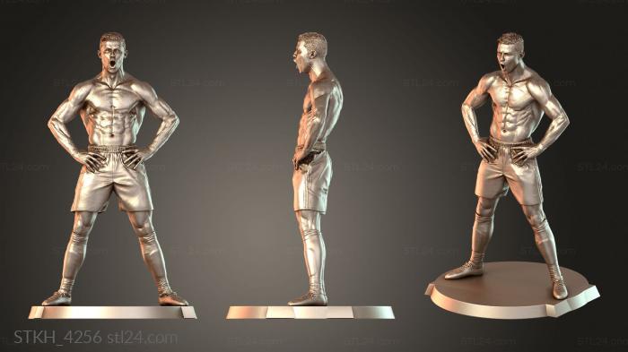 Figurines of people (Ronaldo Rectangular, STKH_4256) 3D models for cnc