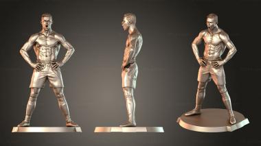 Figurines of people Ronaldo Rectangular 3d model