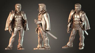 Figurines of people Russel Kurata Jr 3d model