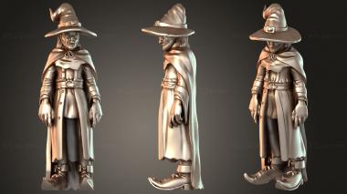 Figurines of people Sad Wizard 3d model
