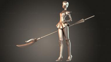 Figurines of people Sailor Saturn Agile 3d model