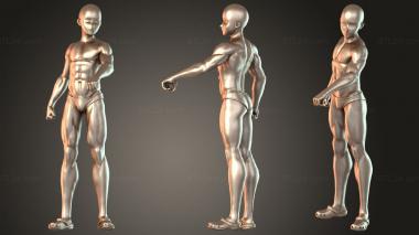 Figurines of people Saitama and Tatsumaki NSFW Alone 3d model