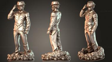 Figurines of people Sekai Muzan and Bust 3d model