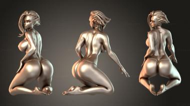 Figurines of people Sexy Girl Bold 3d model