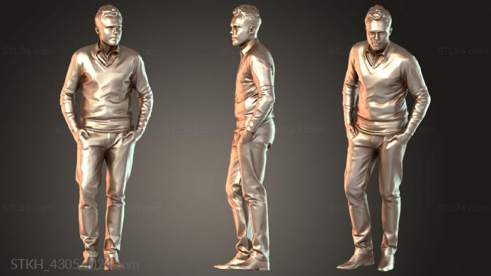 Figurines of people (Simon Inspired, STKH_4305) 3D models for cnc